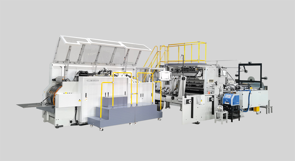 SBH550T/SBH550TB-6HD Fully Automatic Roll Fed Twisted Handle Paper Bag Machine Series